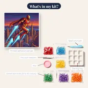 Red Gold Armored Hero Flight – kit contents