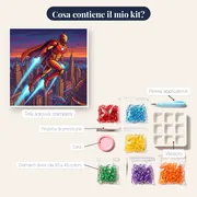 Eroe Corazzato in Volo sulla Città – contenuto del kit