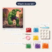 Giant Green Hero City Smash – kit contents