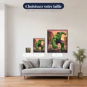 Géant vert en pleine dévastation urbaine – tailles disponibles