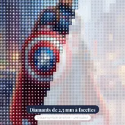 Héros au bouclier étoilé – gros plan des diamants