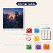Masked Panther Hero at Jungle Dusk – kit contents