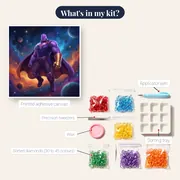 Cosmic Villain with Golden Gauntlet – kit contents
