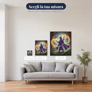 Eroe dal Mantello Magico con Cerchi Dorati – misure disponibili