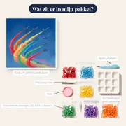 Straaljagers in kleurige formatie – inhoud van het pakket