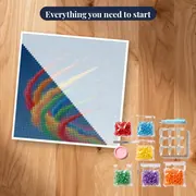 Colorful Jet Formation Over Blue Sky – kit ready to start
