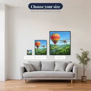 Hot Air Balloon and Vintage Plane – available sizes