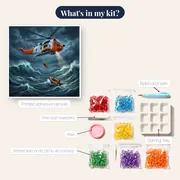 Stormy Sea Helicopter Rescue – kit contents