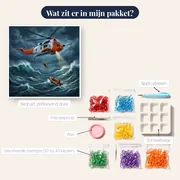 Helikopterredding boven stormachtige zee – inhoud van het pakket