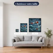 Hélicoptère de sauvetage en mer déchaînée – tailles disponibles