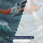 Helikopterredding boven stormachtige zee – close-up van de steentjes