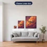 Vintage Propeller Plane in Dramatic Clouds – available sizes