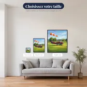 Petit Avion sur Piste Herbeuse – tailles disponibles