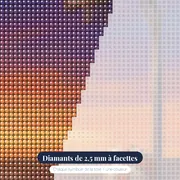 Ballon et panier au soleil couchant – gros plan des diamants