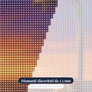 Canestro e Palla al Tramonto – primo piano dei diamanti