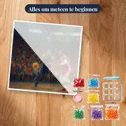 Dribbelende speler in volle arena – pakket klaar om te beginnen