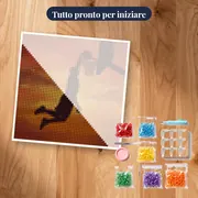 Silhouette in Schiacciata nel Cielo Arancione – kit pronto per iniziare