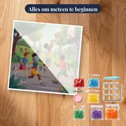 Basketbal in het park met kinderen – pakket klaar om te beginnen