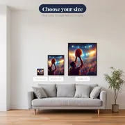 Three-Point Arc Under Stadium Lights – available sizes