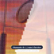 Ballon de rugby au crépuscule – gros plan des diamants