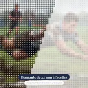 Plongeon décisif dans la boue – gros plan des diamants