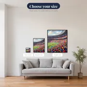 Colorful Stadium Crowd with Flags – available sizes