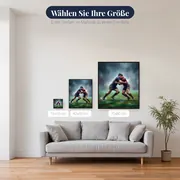Zweikampf im Regen mit Gischt – verfügbare Größen