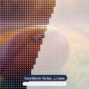 Rugbyball im Morgentau auf Rasen – Nahaufnahme der Steine