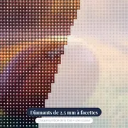 Ballon de rugby à l'aube – gros plan des diamants