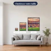 Transformation dans un stade comble – tailles disponibles