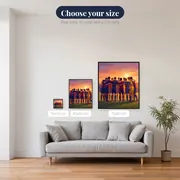 Golden Hour Rugby Huddle – available sizes