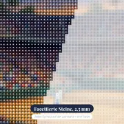 Springender Spieler im vollbesetzten Stadion – Nahaufnahme der Steine