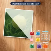 Tennis Ball Mid-Bounce on Grass – kit ready to start