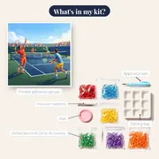 Sunny Court Colorful Doubles Match – kit contents