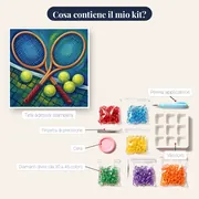 Racchette incrociate sulla rete – contenuto del kit