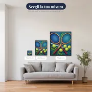 Racchette incrociate sulla rete – misure disponibili