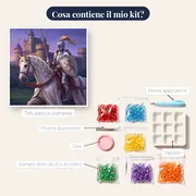 Cavaliere in Armatura Lucente al Castello – contenuto del kit