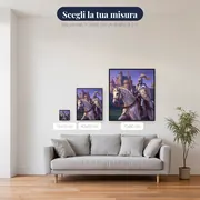 Cavaliere in Armatura Lucente al Castello – misure disponibili