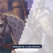 Chevalier en armure devant la forteresse – gros plan des diamants