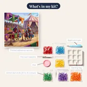 Knights Charging Beneath Tournament Banners – kit contents