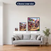 Knights Charging Beneath Tournament Banners – available sizes