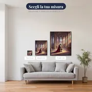 Cavaliere in ginocchio nella cattedrale – misure disponibili