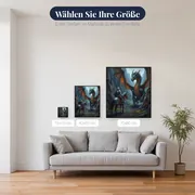 Ritter und Drache im Gebirgspass – verfügbare Größen