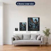 Knight and Dragon at Mountain Pass – available sizes