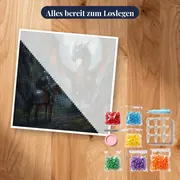 Ritter und Drache im Gebirgspass – Set bereit zum Loslegen