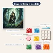 Cavaliere con Spada nella Foresta Nebbiosa – contenuto del kit