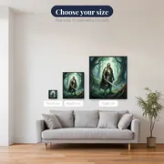 Armored Knight in a Misty Forest – available sizes