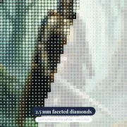 Armored Knight in a Misty Forest – diamond close-up