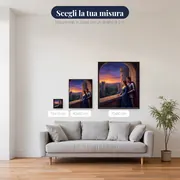 La dama e il cavaliere al tramonto – misure disponibili