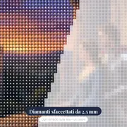 La dama e il cavaliere al tramonto – primo piano dei diamanti